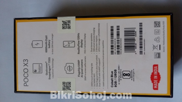 Xiaomi Poco X3, 8/128 GB (New)